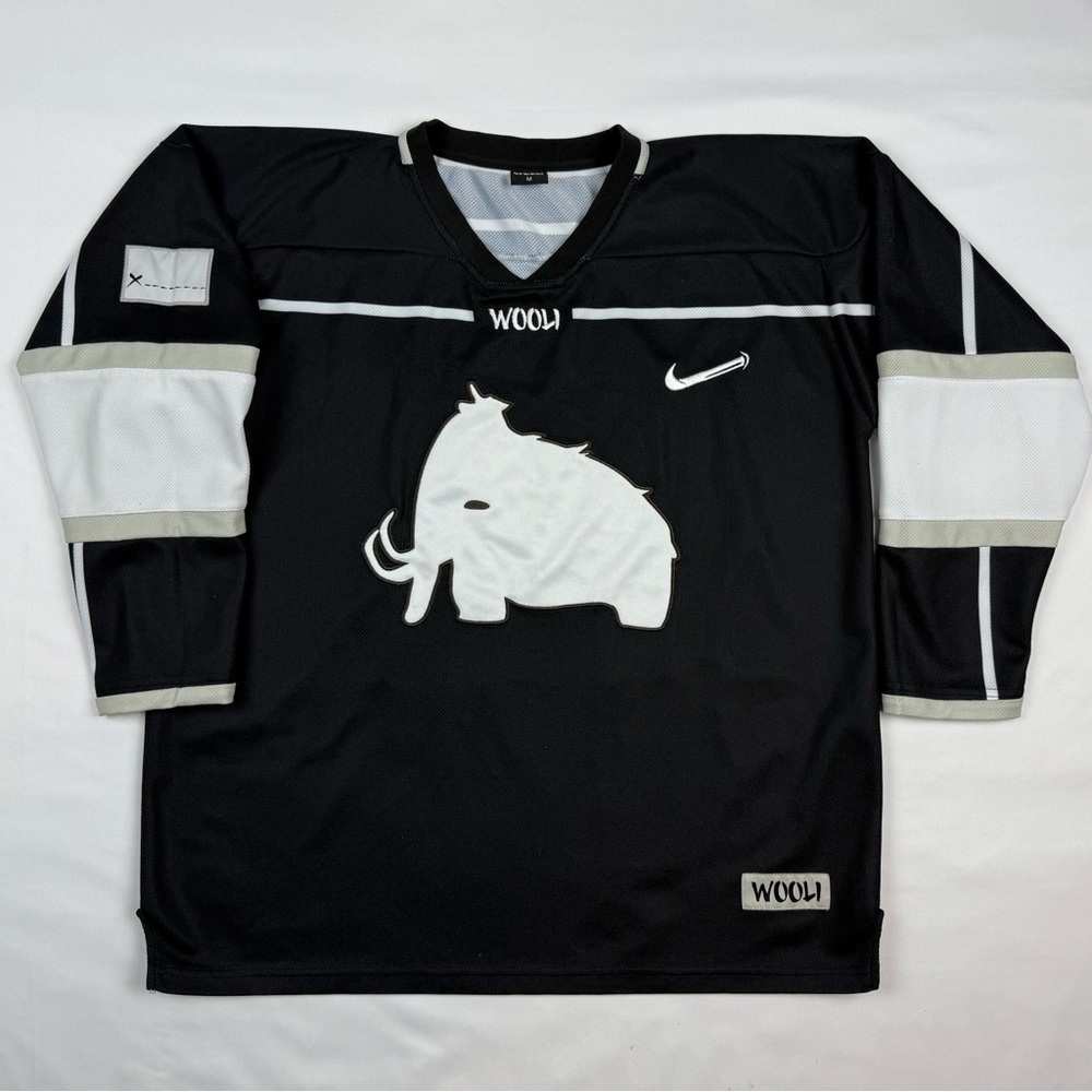 WOOLI Black Woolly Mammoth Hockey Jersey
